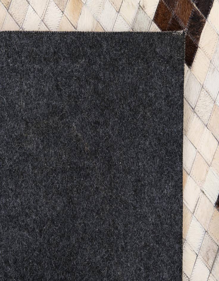 Detail image of 5' 3 x 8' 3 Cowhide Leather Rug