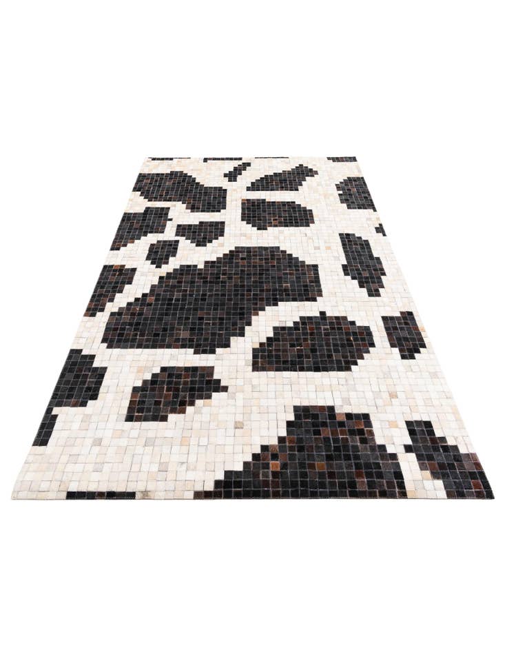 Detail image of 5' 2 x 8' Cowhide Leather Rug