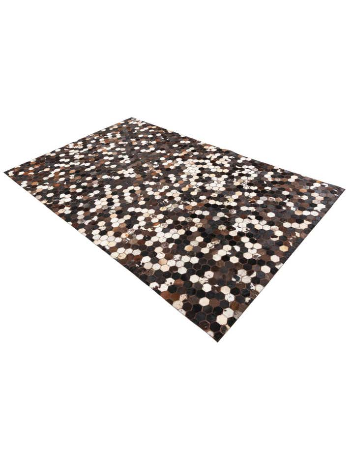 5' x 8' Cowhide Leather Rug