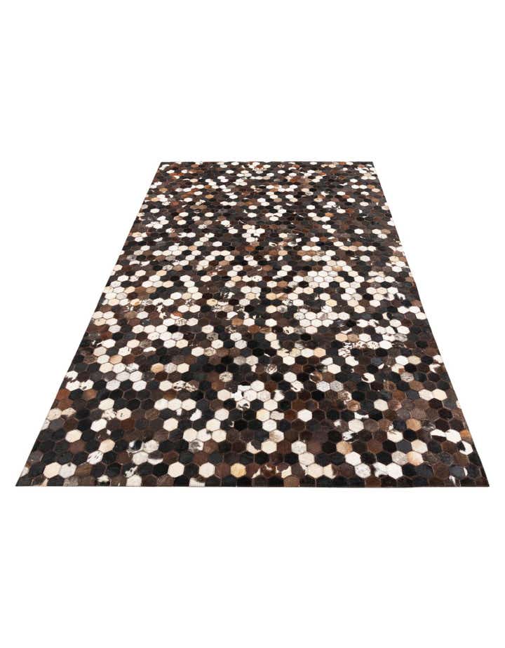 5' x 8' Cowhide Leather Rug