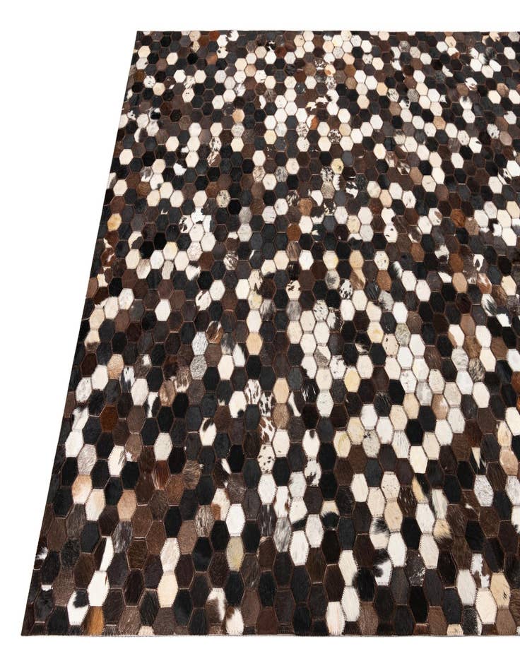 Detail image of 5' x 8' Cowhide Leather Rug