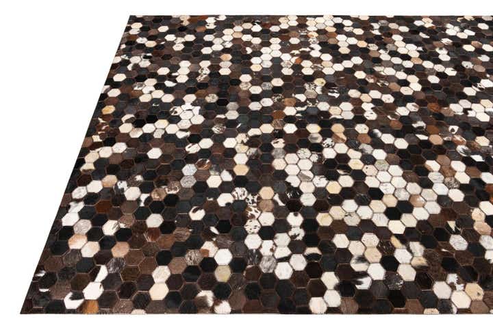 5' x 8' Cowhide Leather Rug
