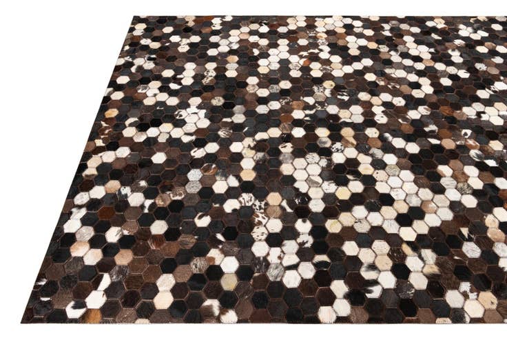 Detail image of 5' x 8' Cowhide Leather Rug