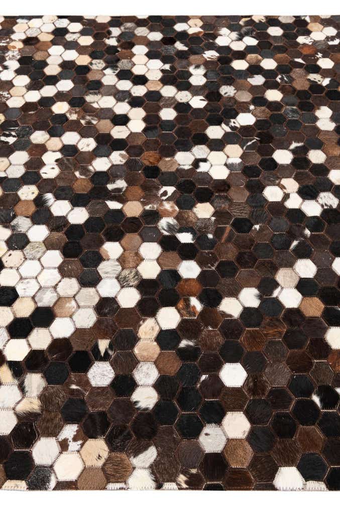 5' x 8' Cowhide Leather Rug