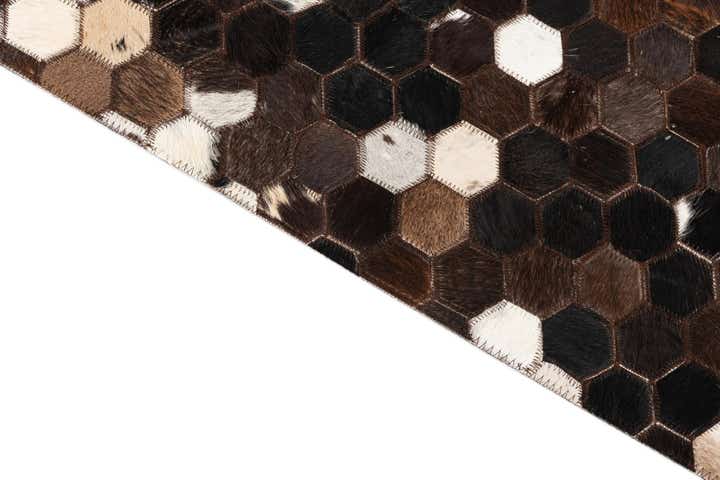 5' x 8' Cowhide Leather Rug