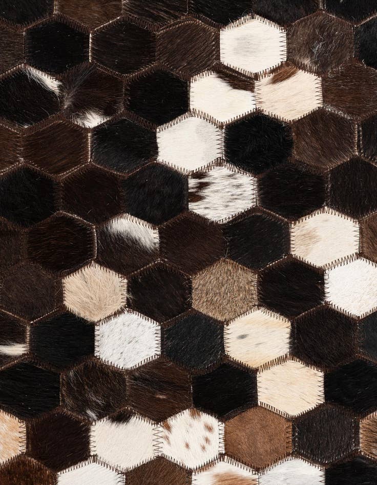 Detail image of 5' x 8' Cowhide Leather Rug