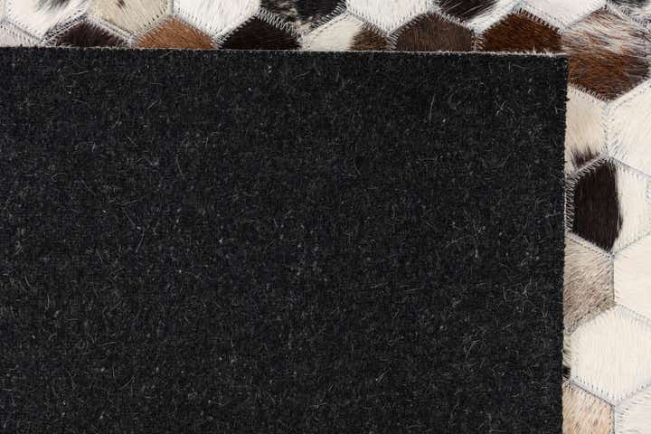 5' 1 x 8' Cowhide Leather Rug