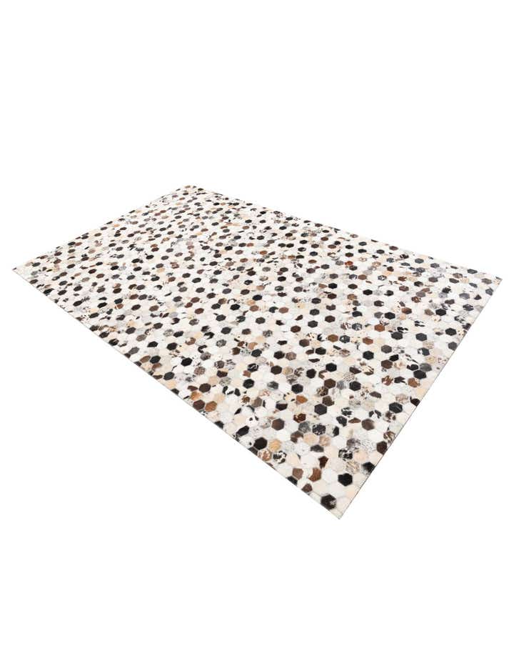 5' x 8' Cowhide Leather Rug