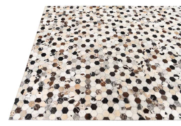 5' x 8' Cowhide Leather Rug