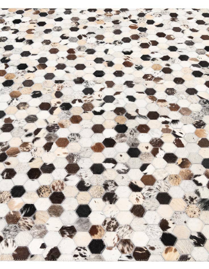 Detail image of 5' x 8' Cowhide Leather Rug