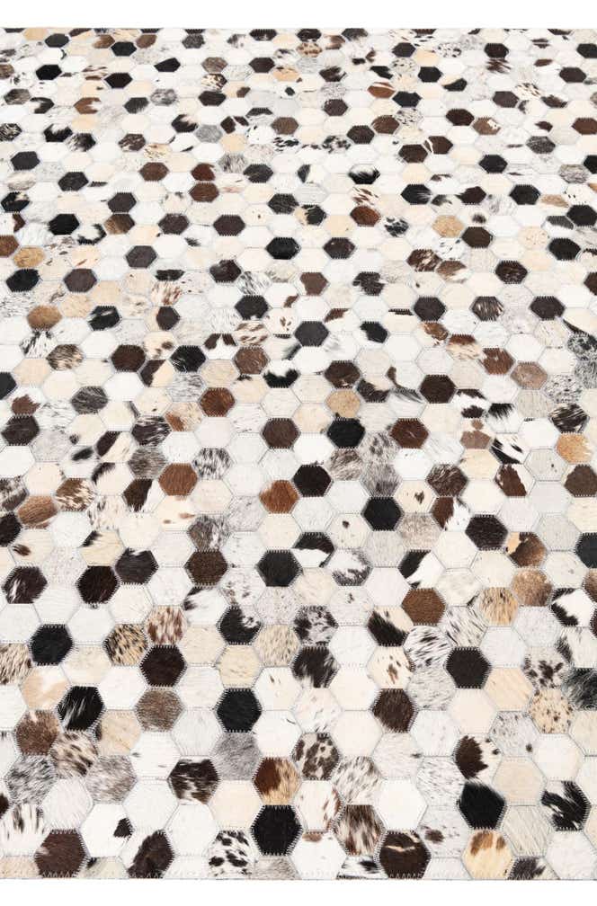 5' x 8' Cowhide Leather Rug