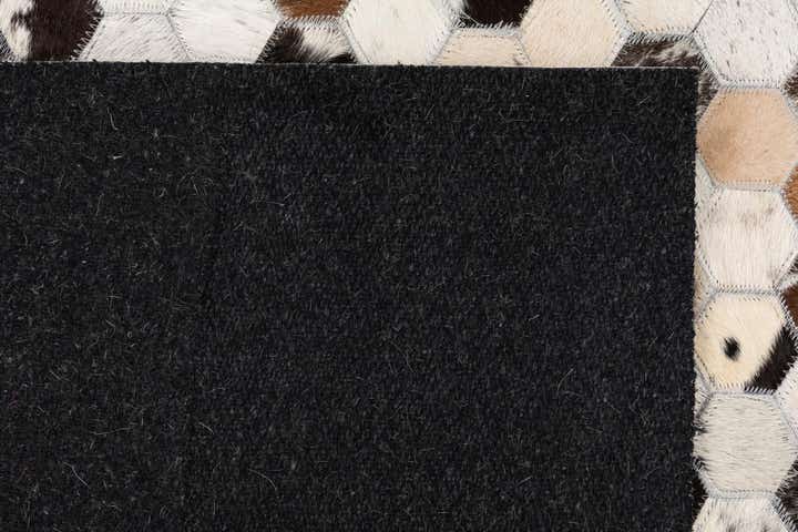 5' x 8' Cowhide Leather Rug