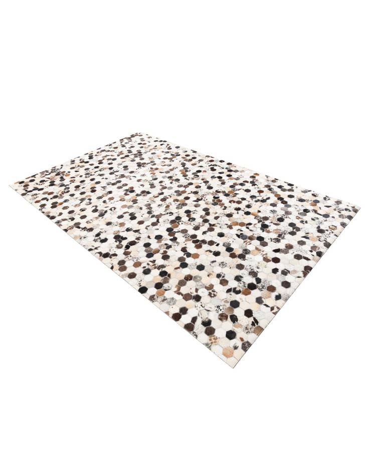 Detail image of 5' 1 x 8' 2 Cowhide Leather Rug