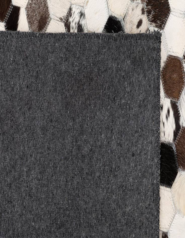 Detail image of 5' 1 x 8' 2 Cowhide Leather Rug