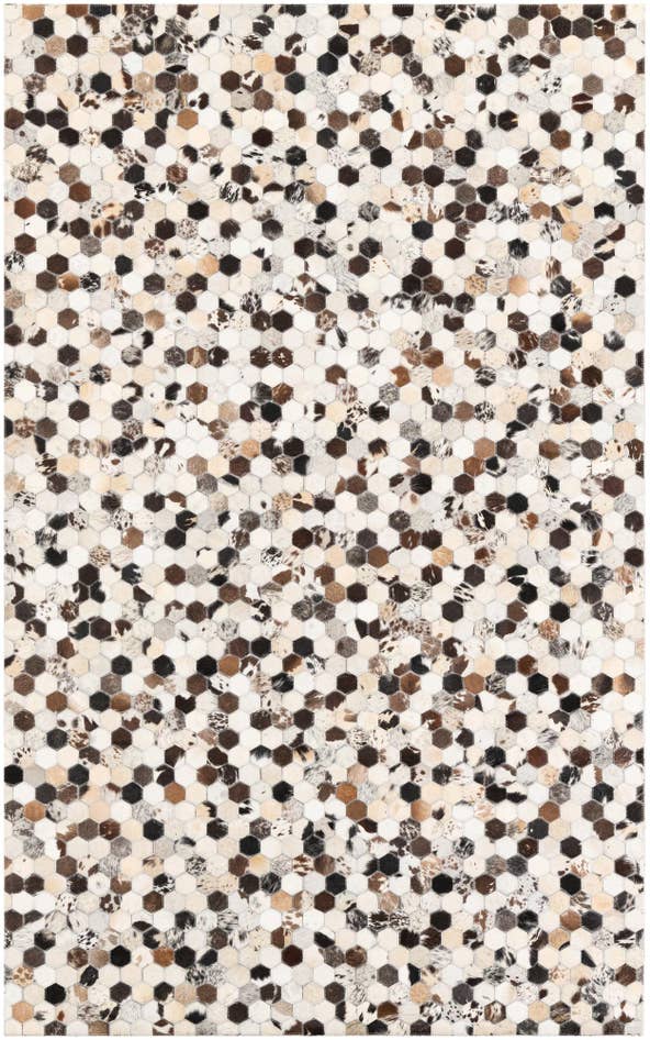 Detail image of 5' 1 x 8' 2 Cowhide Leather Rug
