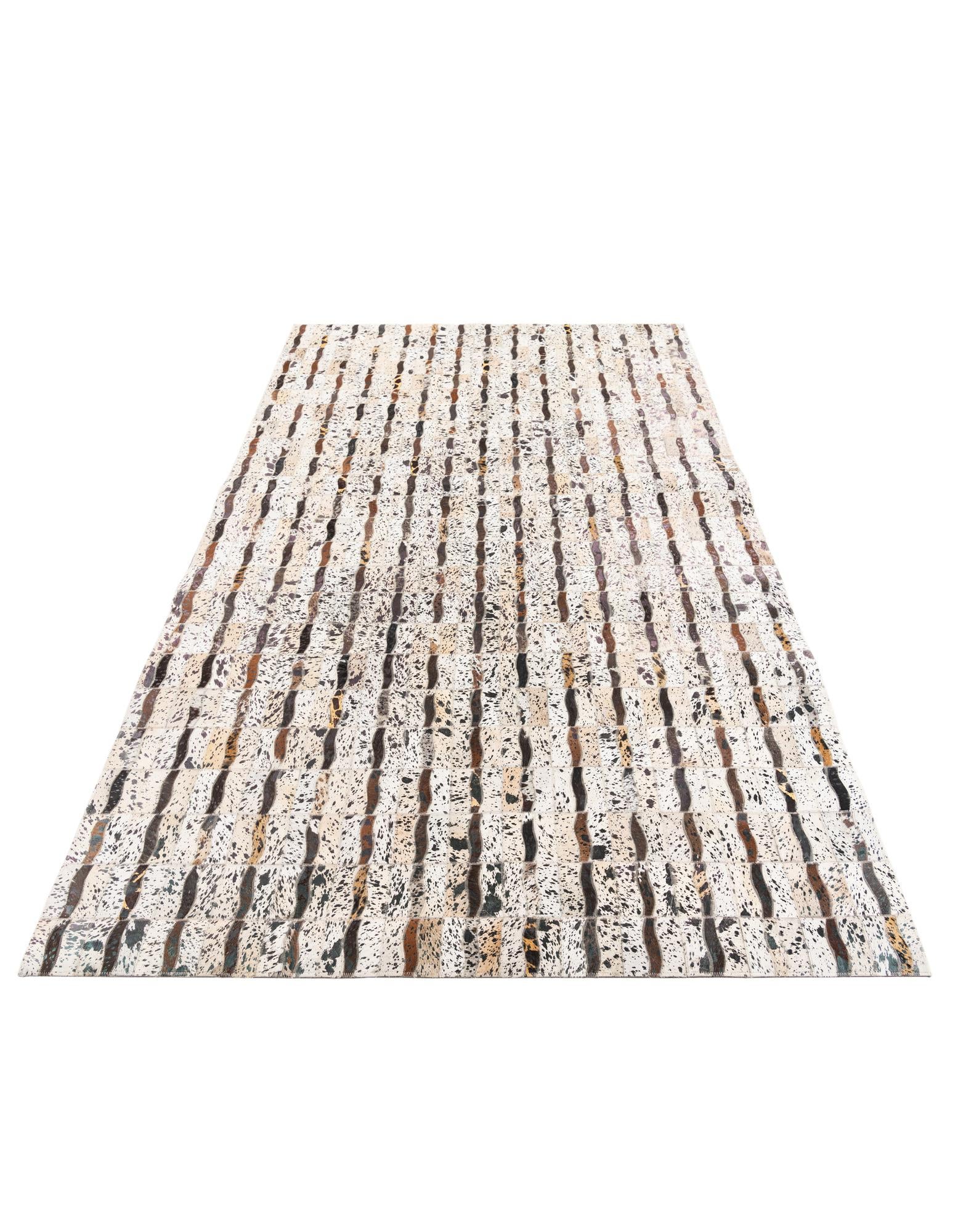 5' x 8' 1 Cowhide Leather Rug