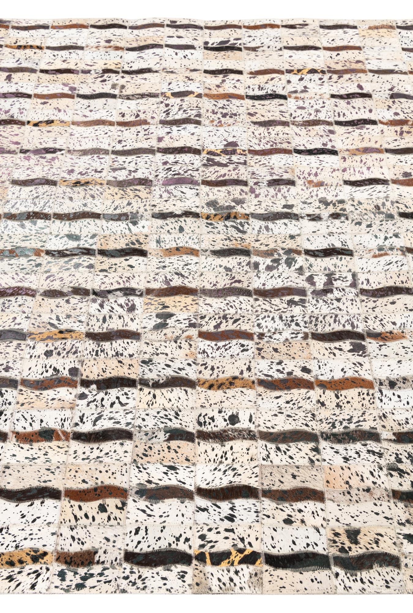 5' x 8' 1 Cowhide Leather Rug