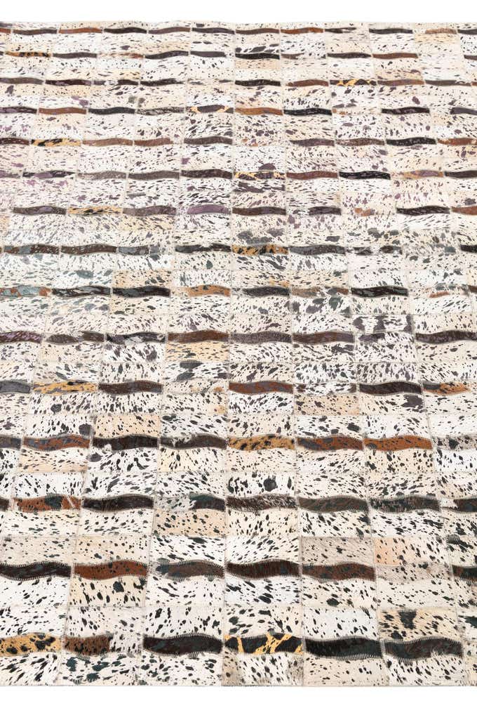 5' x 8' 1 Cowhide Leather Rug