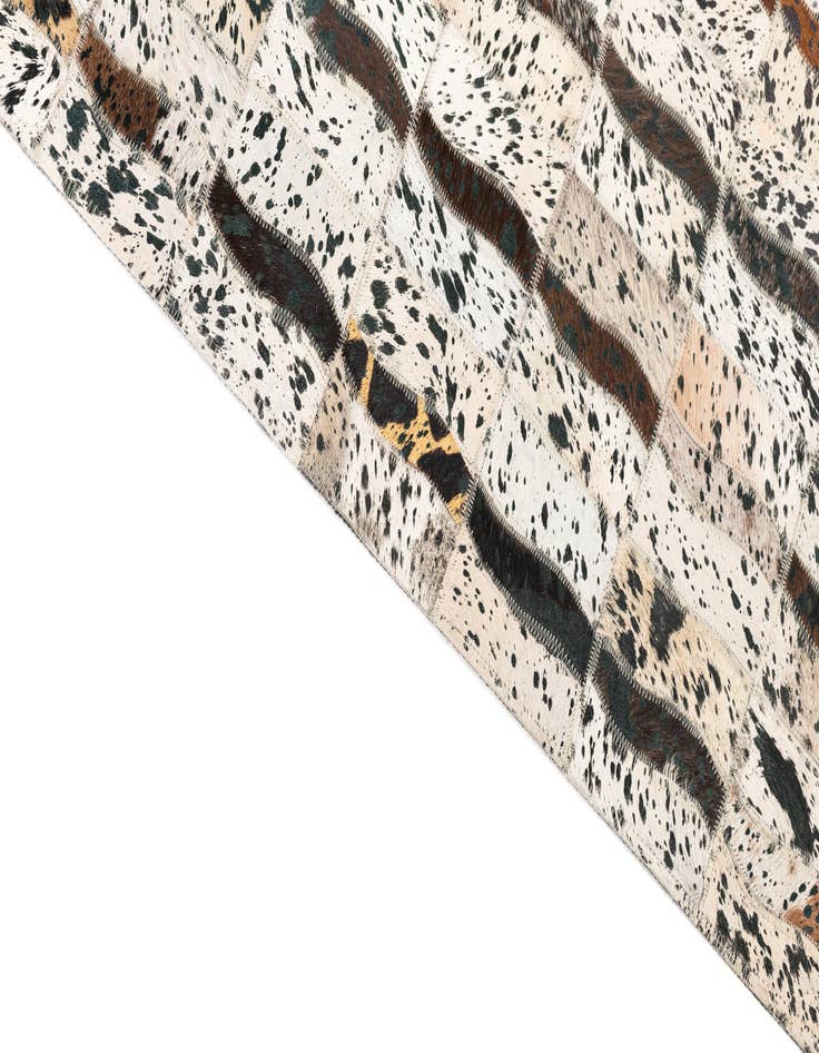 Detail image of 5' x 8' 1 Cowhide Leather Rug