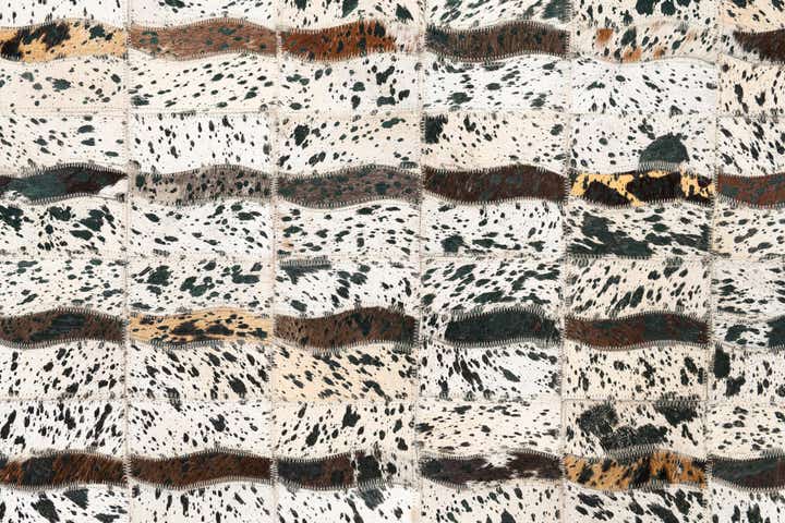 5' x 8' 1 Cowhide Leather Rug