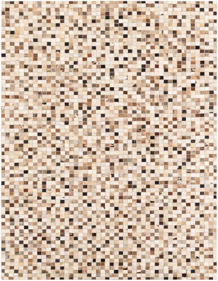 Detail image of 5' 1 x 8' Cowhide Leather Rug