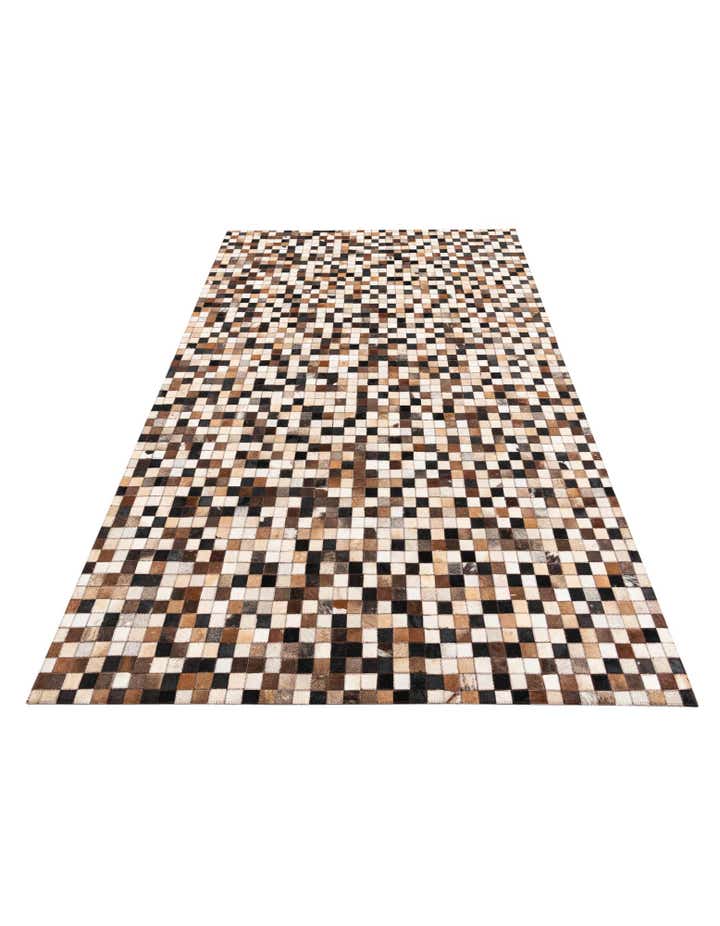5' x 8' Cowhide Leather Rug
