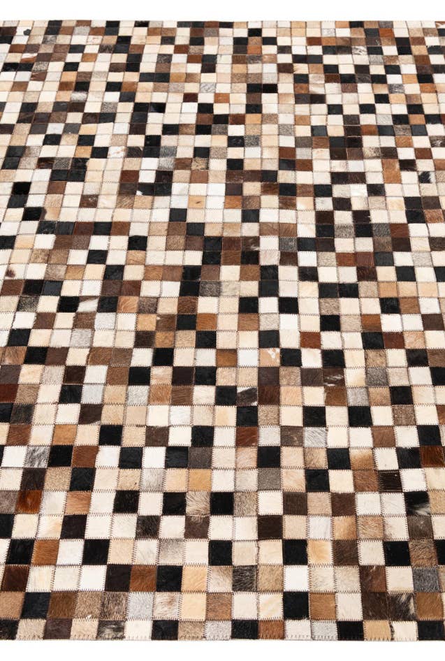 Detail image of 5' x 8' Cowhide Leather Rug