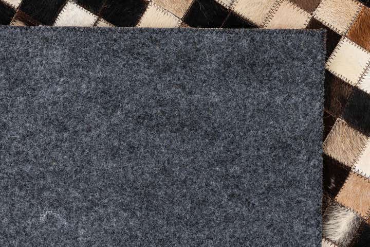 5' x 8' Cowhide Leather Rug