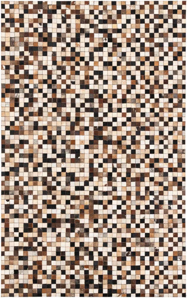 5' x 8' Cowhide Leather Rug