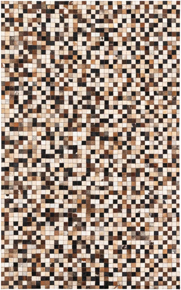 Detail image of 5' x 8' Cowhide Leather Rug