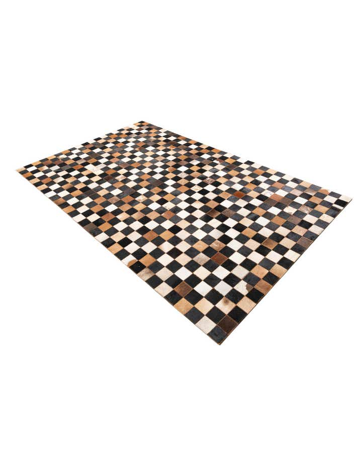 5' x 8' Cowhide Leather Rug