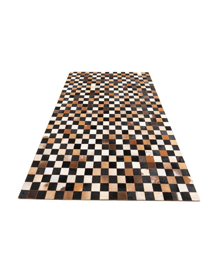 5' x 8' Cowhide Leather Rug