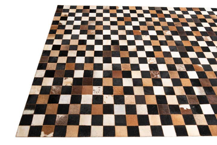 5' x 8' Cowhide Leather Rug