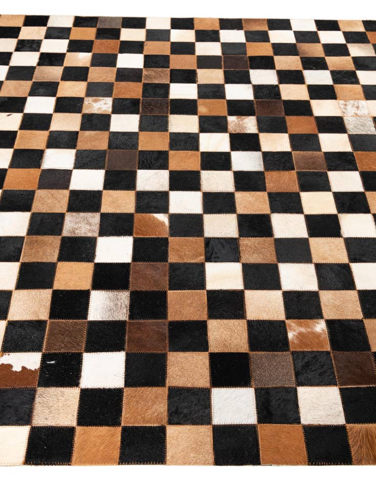 Detail image of 5' x 8' Cowhide Leather Rug