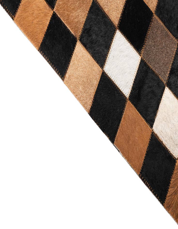 Detail image of 5' x 8' Cowhide Leather Rug