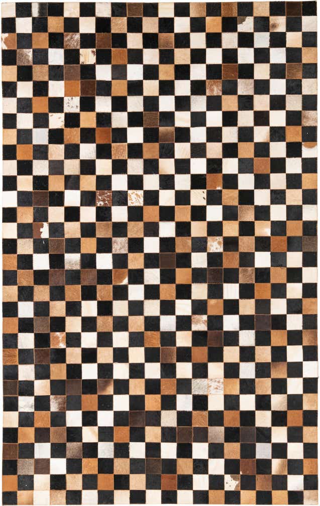 5' x 8' Cowhide Leather Rug