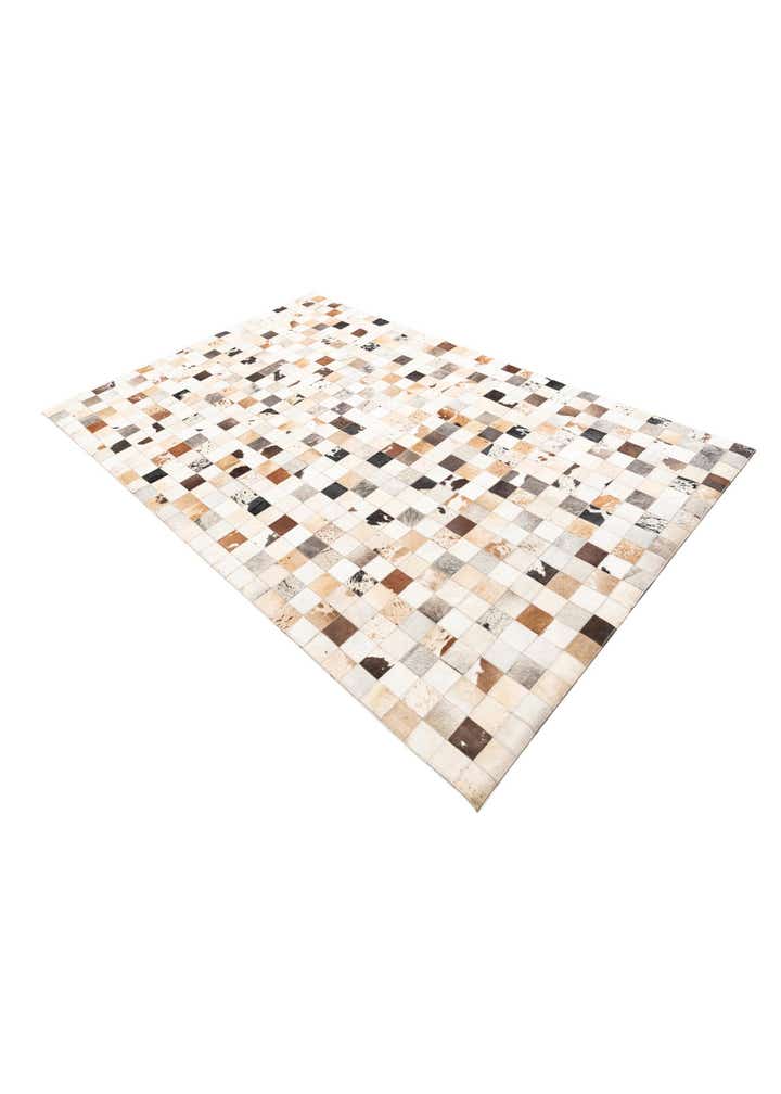 5' x 8' Cowhide Leather Rug