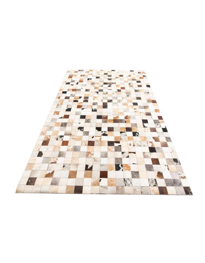 5' x 8' Cowhide Leather Rug