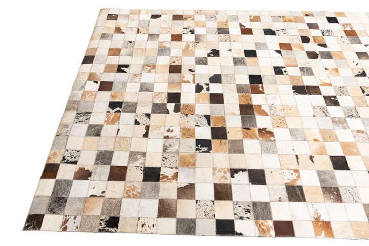 5' x 8' Cowhide Leather Rug