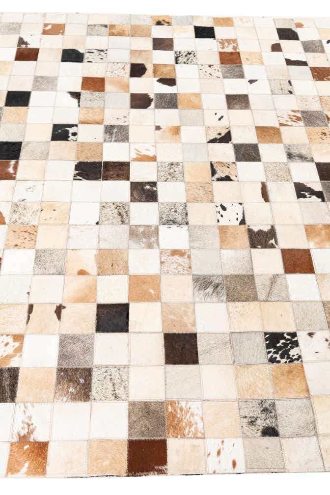 5' x 8' Cowhide Leather Rug
