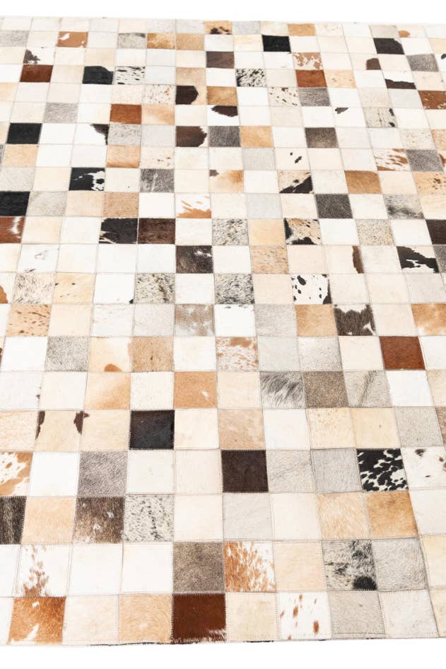 Detail image of 5' x 8' Cowhide Leather Rug