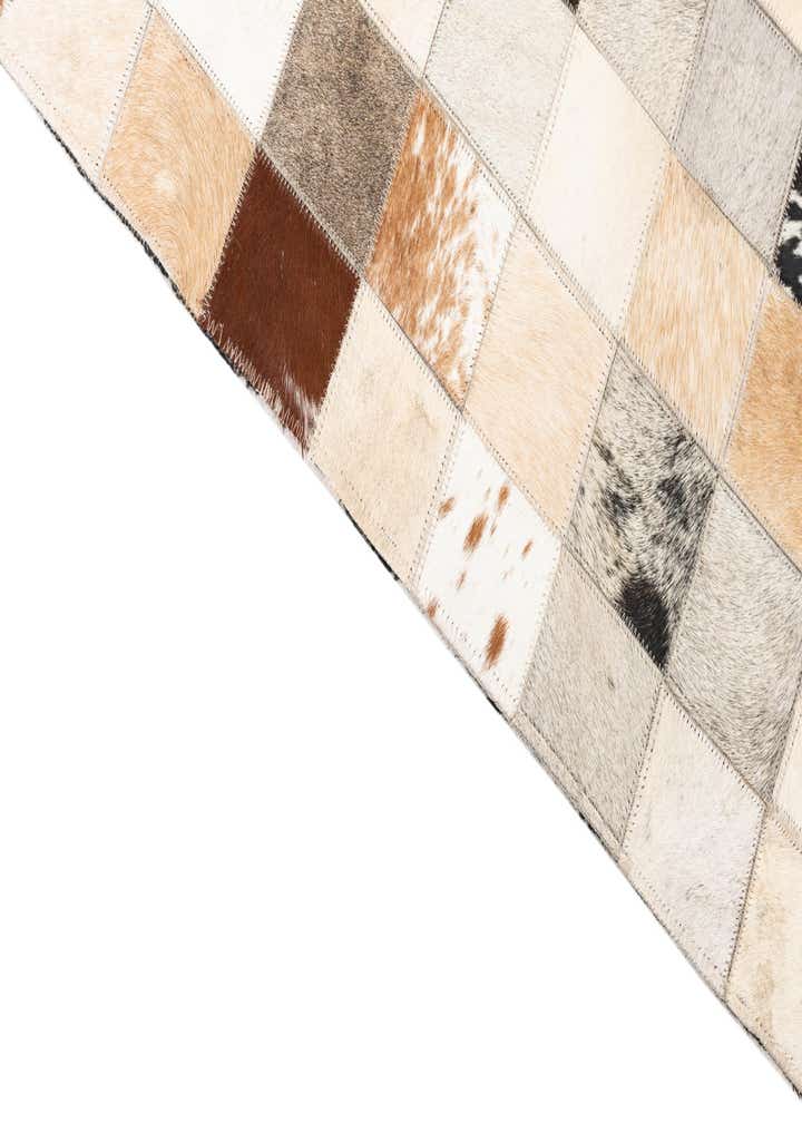 5' x 8' Cowhide Leather Rug