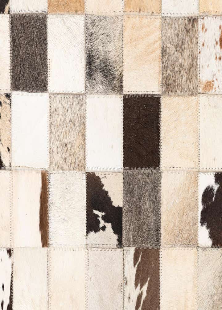 5' x 8' Cowhide Leather Rug
