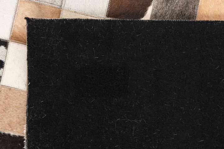 5' x 8' Cowhide Leather Rug