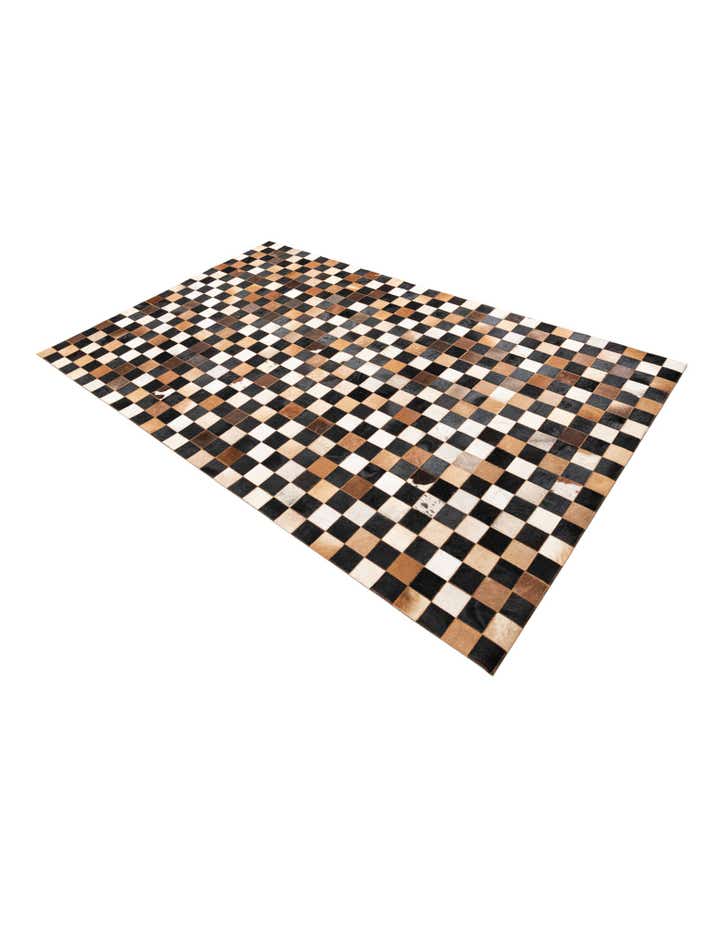 5' x 8' Cowhide Leather Rug