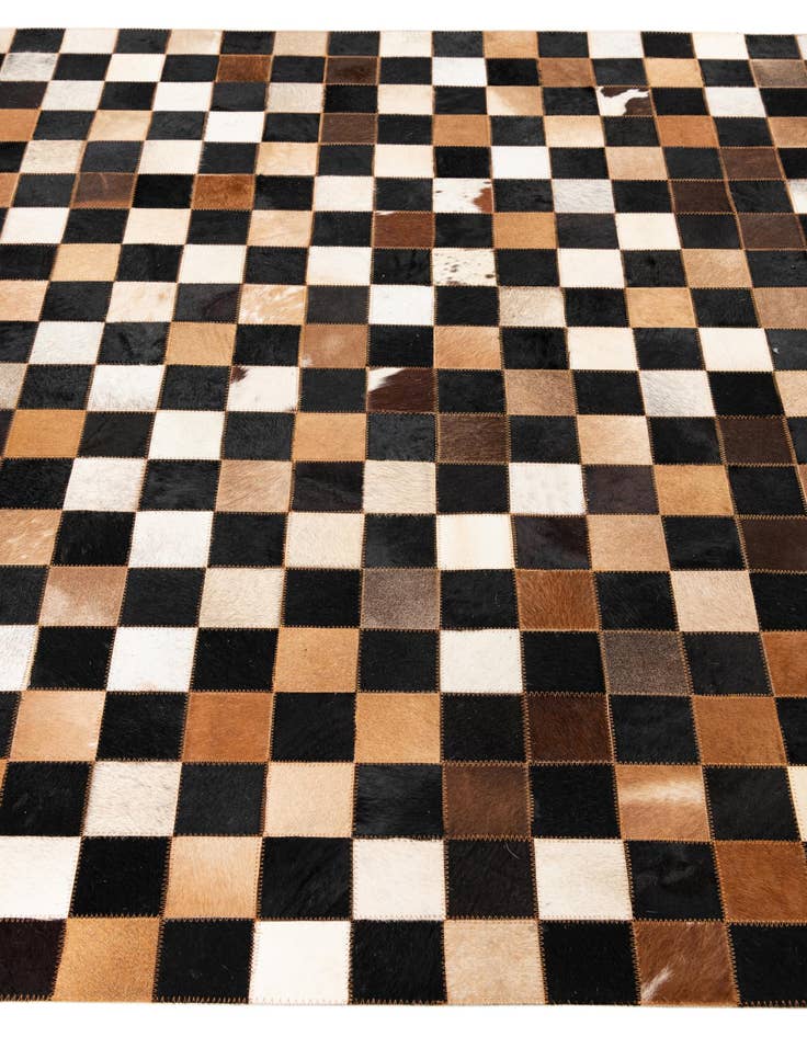 Detail image of 5' x 8' Cowhide Leather Rug