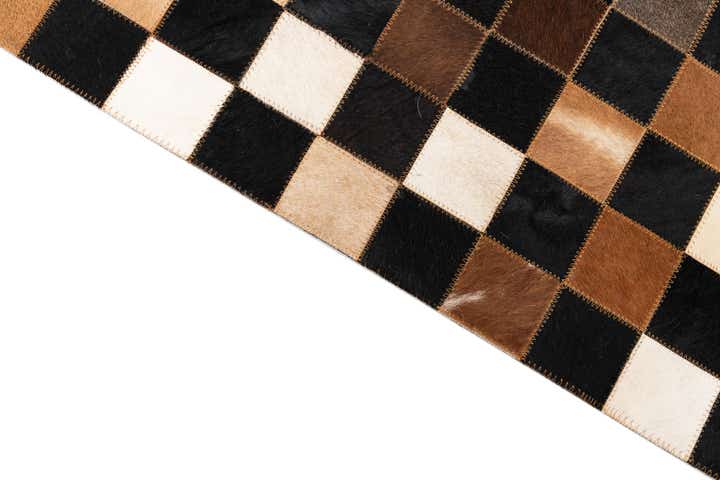 5' x 8' Cowhide Leather Rug