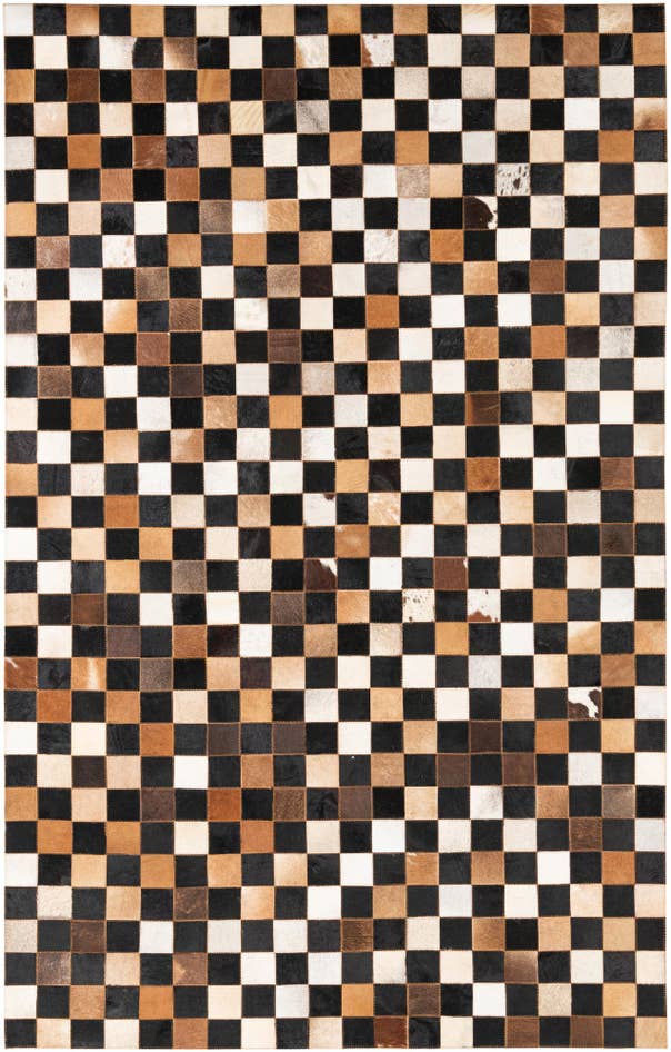 Detail image of 5' x 8' Cowhide Leather Rug