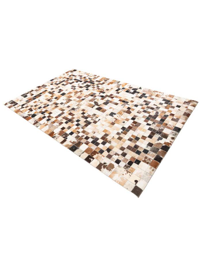 5' x 8' Cowhide Leather Rug