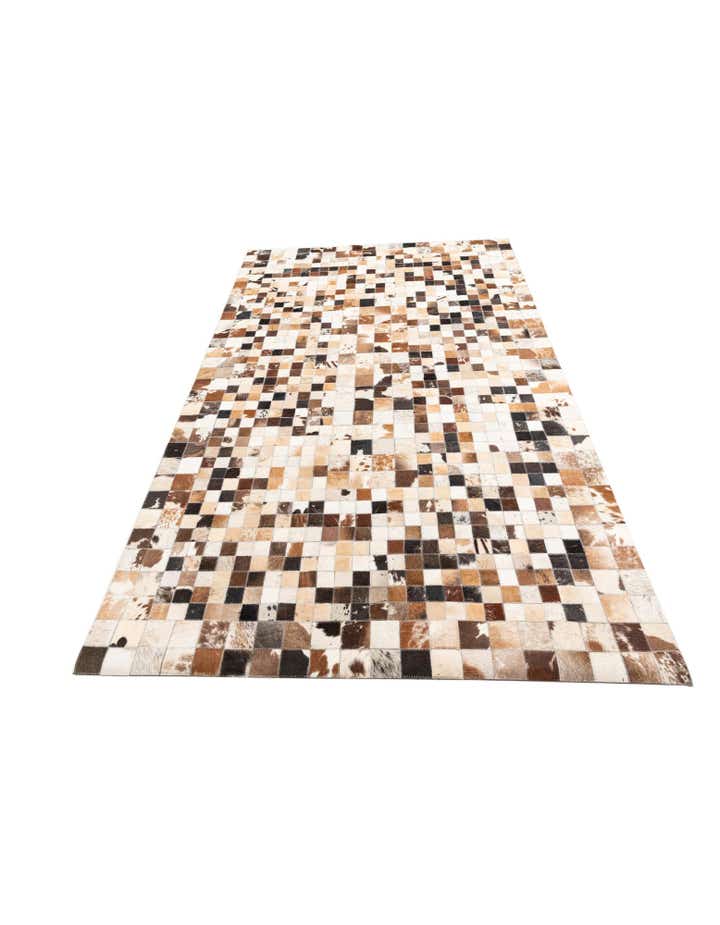 5' x 8' Cowhide Leather Rug